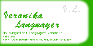 veronika langmayer business card